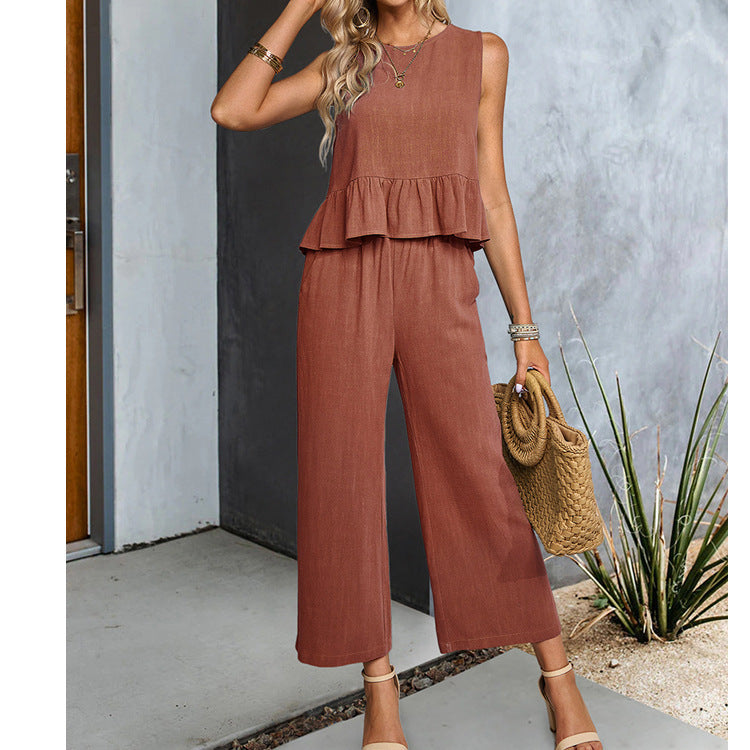 Haut léger et pantalon large