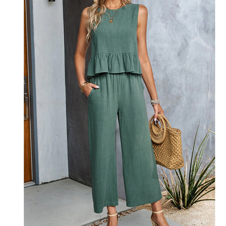 Haut léger et pantalon large