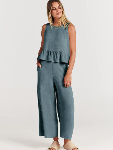 Haut léger et pantalon large