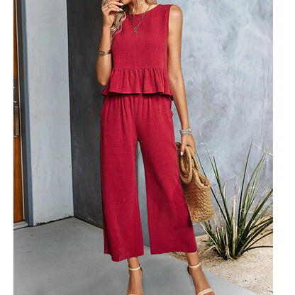 Haut léger et pantalon large