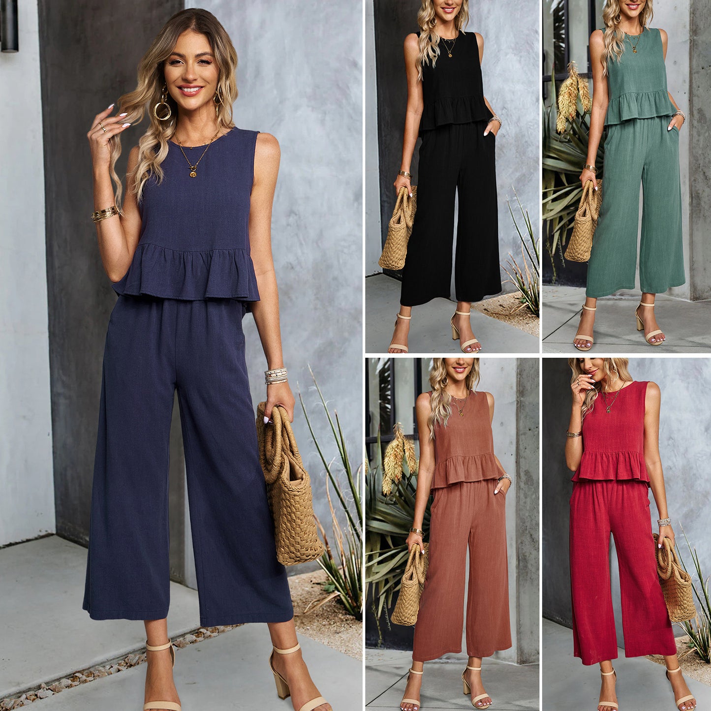 Haut léger et pantalon large