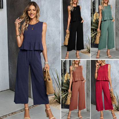 Haut léger et pantalon large